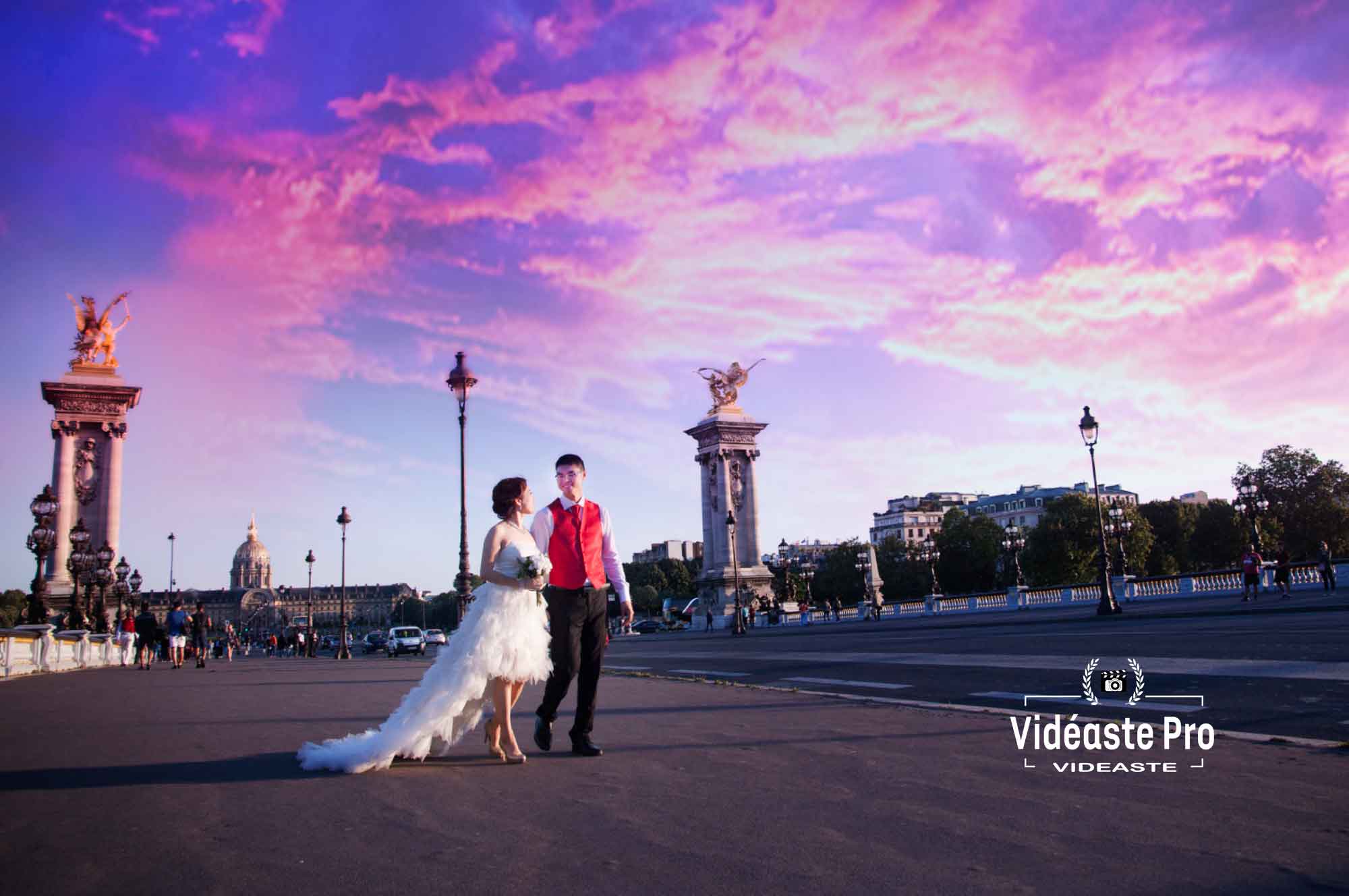 Chinese cameraman in Paris, Chinese wedding in Paris, Chinese wedding film in Paris