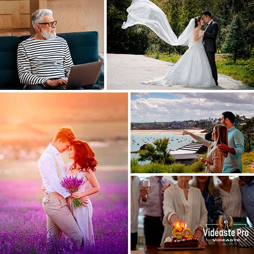 Tarifs montages vidéo cadeau pour anniversaire, couple, mariage et hommage familial